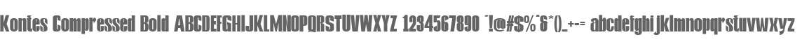 Kontes Compressed Bold