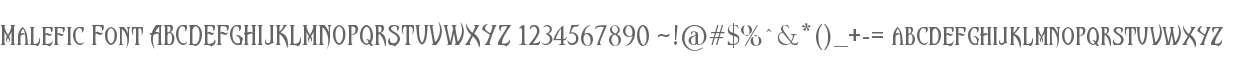 Malefic Font