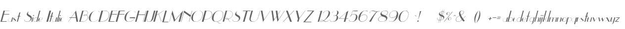 East Side Italic