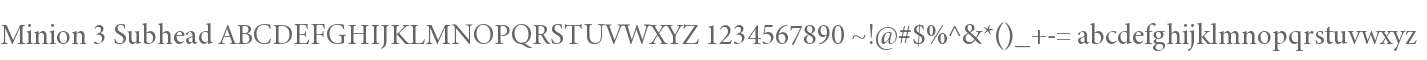 Minion 3 Subhead