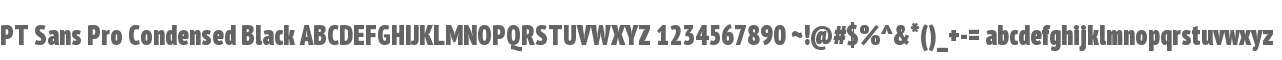 PT Sans Pro Condensed Black