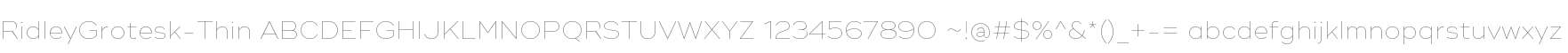RidleyGrotesk-Thin