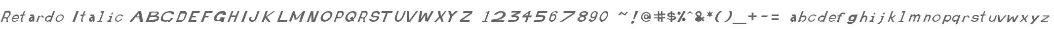 Retardo Italic