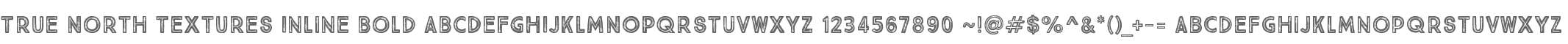 True North Textures Inline Bold