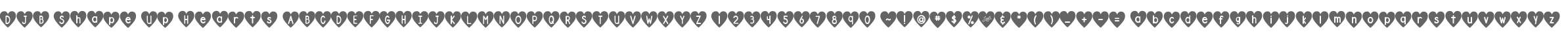DJB Shape Up Hearts
