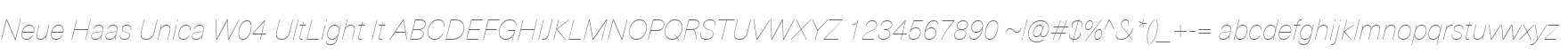 Neue Haas Unica W04 UltLight It