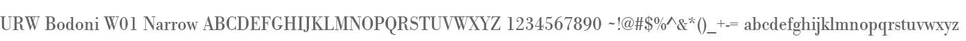 URW Bodoni W01 Narrow