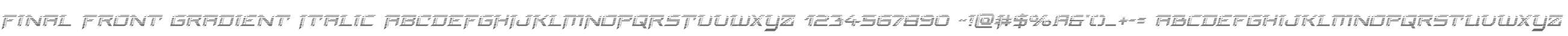 Final Front Gradient Italic