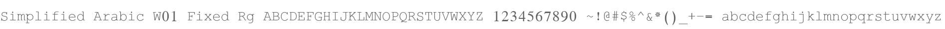 Simplified Arabic W01 Fixed Rg