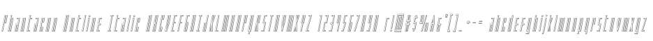 Phantacon Outline Italic