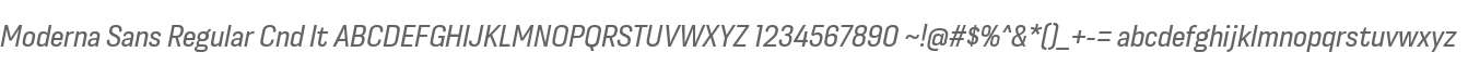 Moderna Sans Cnd It