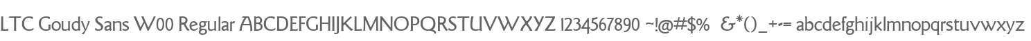 LTC Goudy Sans W00 Regular