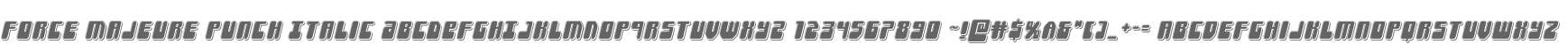 Force Majeure Punch Italic