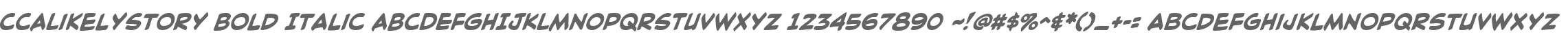 CCALikelyStory Bold Italic