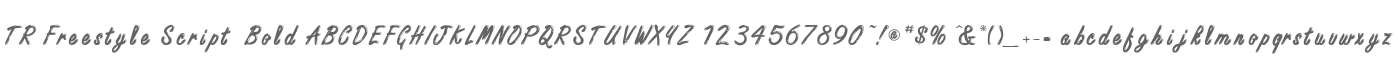 TR Freestyle Script  Bold