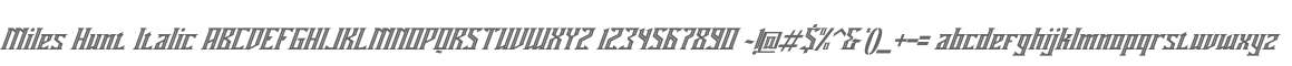 Miles Hunt Italic