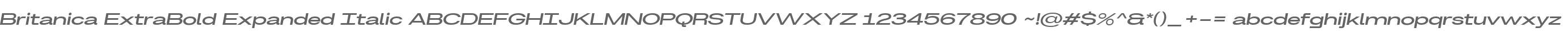 Britanica-ExtraBoldExpandedItalic