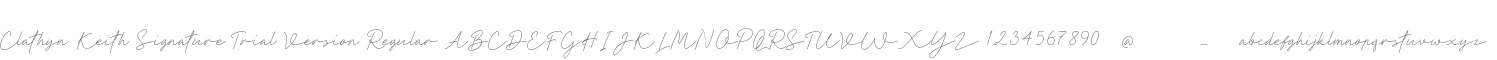 Clathyn Keith Signature-Trial Version