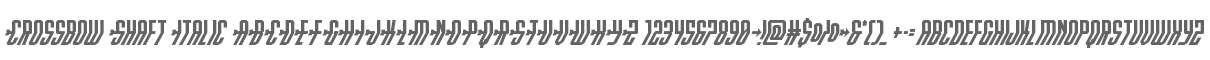 Crossbow Shaft Italic