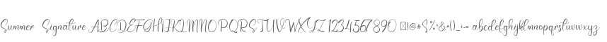 Summer  Signature