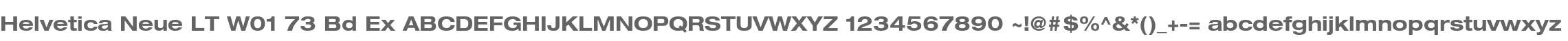 Helvetica Neue LT W01 73 Bd Ex