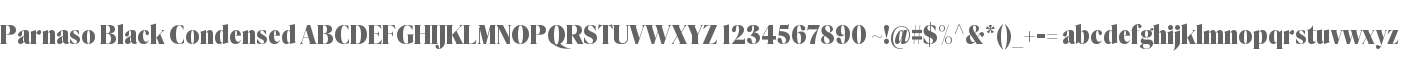 Parnaso Black Condensed