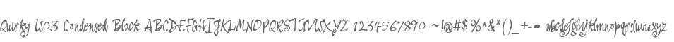 Quirky W03 Condensed Black