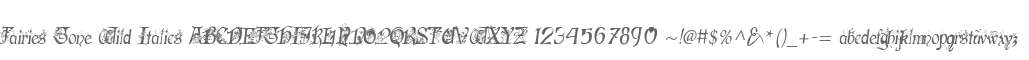 Fairies Gone Wild Italics