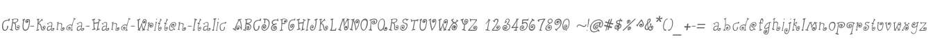 CRU-Kanda-Hand-Written-Italic