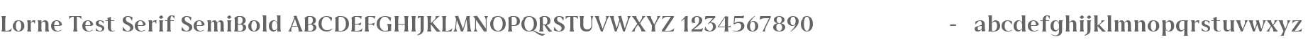 Lorne Test Serif SemiBold