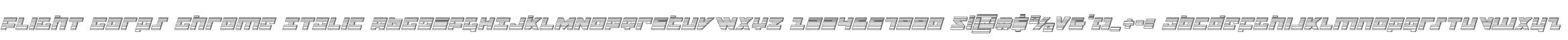 Flight Corps Chrome Italic