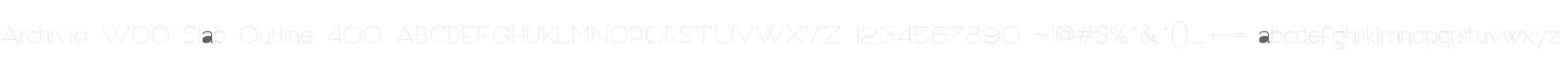 Archivio W00 Slab Outline 400