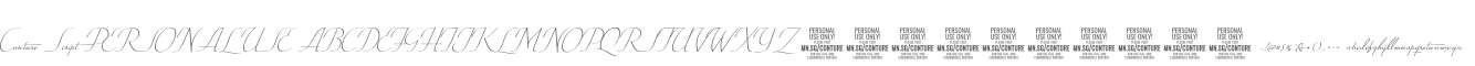Conture Script PERSONAL USE