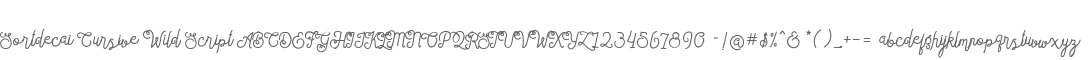 Sortdecai Cursive Wild Script