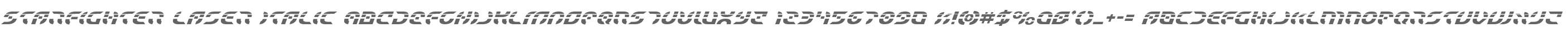Starfighter Laser Italic