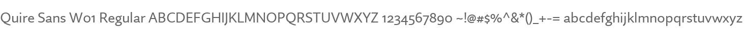 Quire Sans W01 Regular
