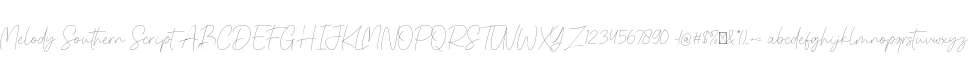Melody Southern Script