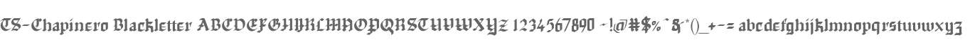 TS-Chapinero Blackletter