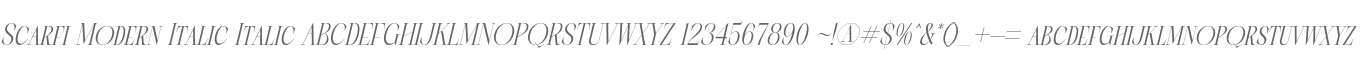 Scarfi Modern Italic
