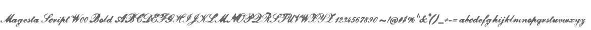 Magesta Script W00 Bold
