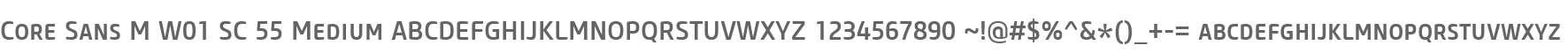 Core Sans M W01 SC 55 Medium