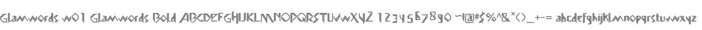 Glamwords W01 Glamwords Bold