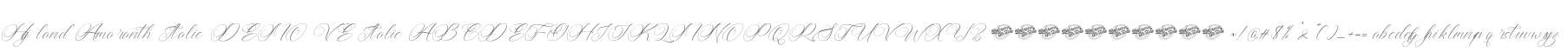 Higland Amaranth Italic DEMO VE