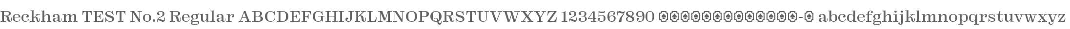 Reckham TEST No.2