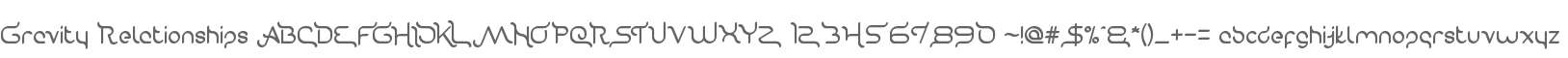 Gravity Relationships