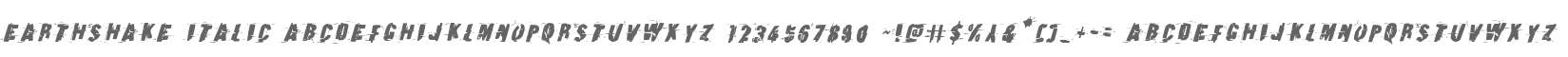 Earthshake Italic