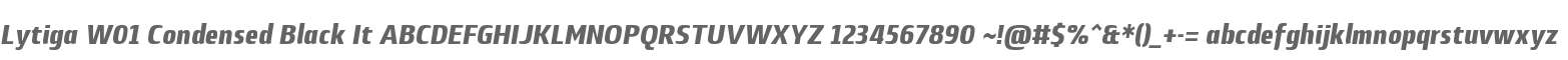 Lytiga W01 Condensed Black It