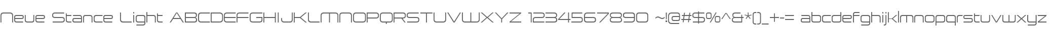 Neue Stance Light