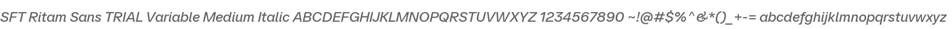 SFT Ritam Sans TRIAL Variable Medium