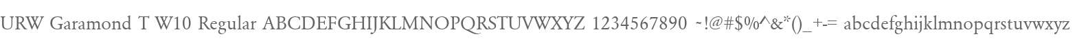 URW Garamond T W10 Regular